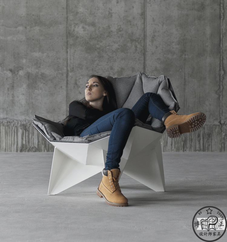 LOUNGE CHAIR Q1 Nhà thiết kế Nội thất sáng tạo Hình dạng Ghế ngồi FRP Ghế nghệ thuật Bắc Âu ghế nằm