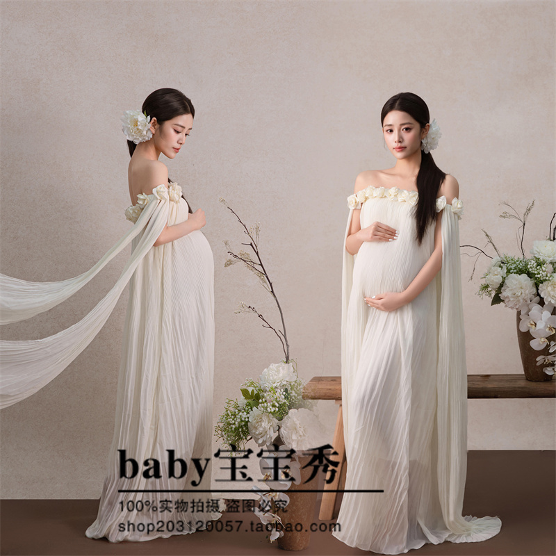 Maternity Photography Themed Clothing Studio New Style Personal French High-End Simple and Gentle Maternity Photography Outfits Maternity Photography Themed Clothing Studio New Style Personal French High-End Simple and Gentle Maternity Photography Outfits