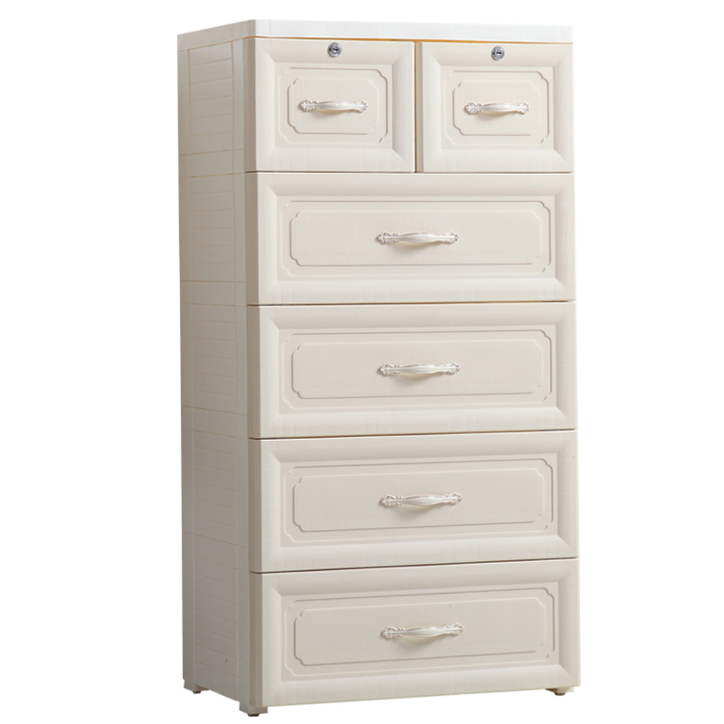 European Style Plastic Storage Box Drawer Storage Cabinet