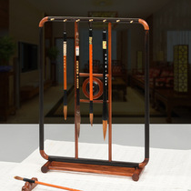 Mahogany solid wood brush holder pen hanging sour branch wood purple light sandalwood style brush shelf hanging pen holder calligraphy supplies