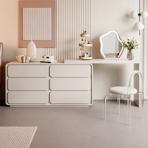 Light luxury dressing table storage cabinet desk all solid wood modern minimalist dressing table retractable net red makeup table spot
