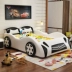 Trẻ em giường bé trai hoạt hình sáng tạo xe thể thao xe da giường đơn giản hiện đại giường đơn - Giường Giường