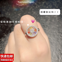 Lena Thai Buddha brand Octagonal brick rhyme wheel ring is rich in career popularity