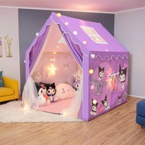Childrens tent indoor girl playhouse small house princess bed artifact purple Kuromi Melody mosquito net