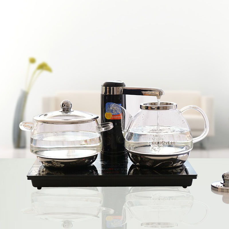 KAMJOVE gold oven A-908 self-priming water double stove electric kettle quick cooking pot glass pot flower tea wellness pot