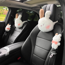 Car headrest neck pillow cute cartoon car seat belt shoulder cover car car seat belt shoulder cover car car car supplies women