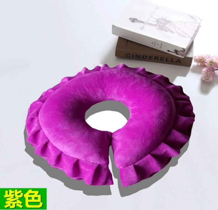 Thẩm mỹ viện gối mặt hình chữ u gối có thể tháo rời và có thể giặt được gối massage gối làm đẹp 趴 gối thẩm mỹ hình chữ u chuyên dụng gối cho bé