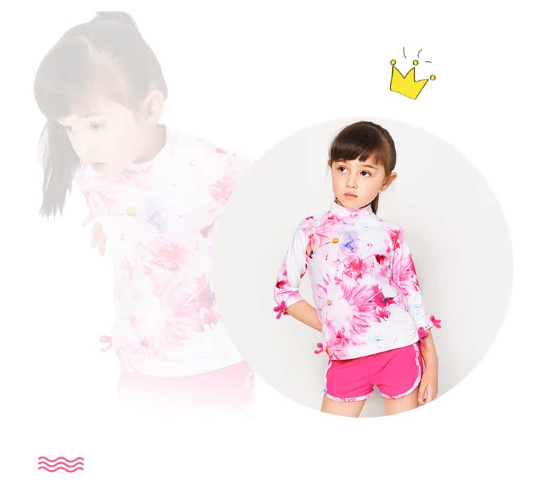 Đồ bơi trẻ em nữ sinh lớn trai dễ thương dài tay chia nhỏ kem chống nắng nhanh khô quần áo lướt cô gái đồ bơi đồ bơi cho bé gái