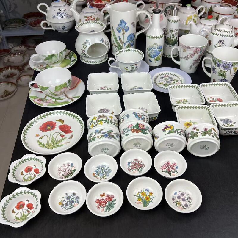 British Portmeirion Rice Bowl, Salad Bowl, Salad Plate, Mug, Coffee Cup, Tableware Set