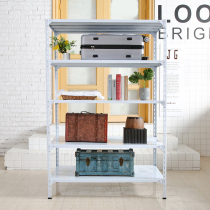  Angle steel shelf Supermarket display rack Household balcony floor storage rack Storage rack Multi-layer warehouse storage iron shelf