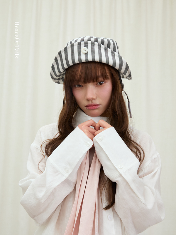 Headsortails "Navy" Three-Purpose Blue and White Striped Navy Hat