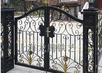 Shanghai Wrought iron garden gate Villa gate Garden wrought iron door High-grade security door Outdoor double open door