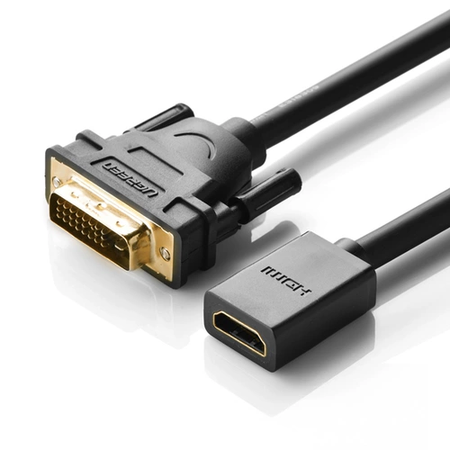 绿联 DVI в HDMI Converter Public в Mother -High -Definition Двухчастотную совместимость, краткосрочный компьютер -набор ротора -Top -Top Box PS4 Подключающий проектор дисплей TV HDMI к DVI Converter