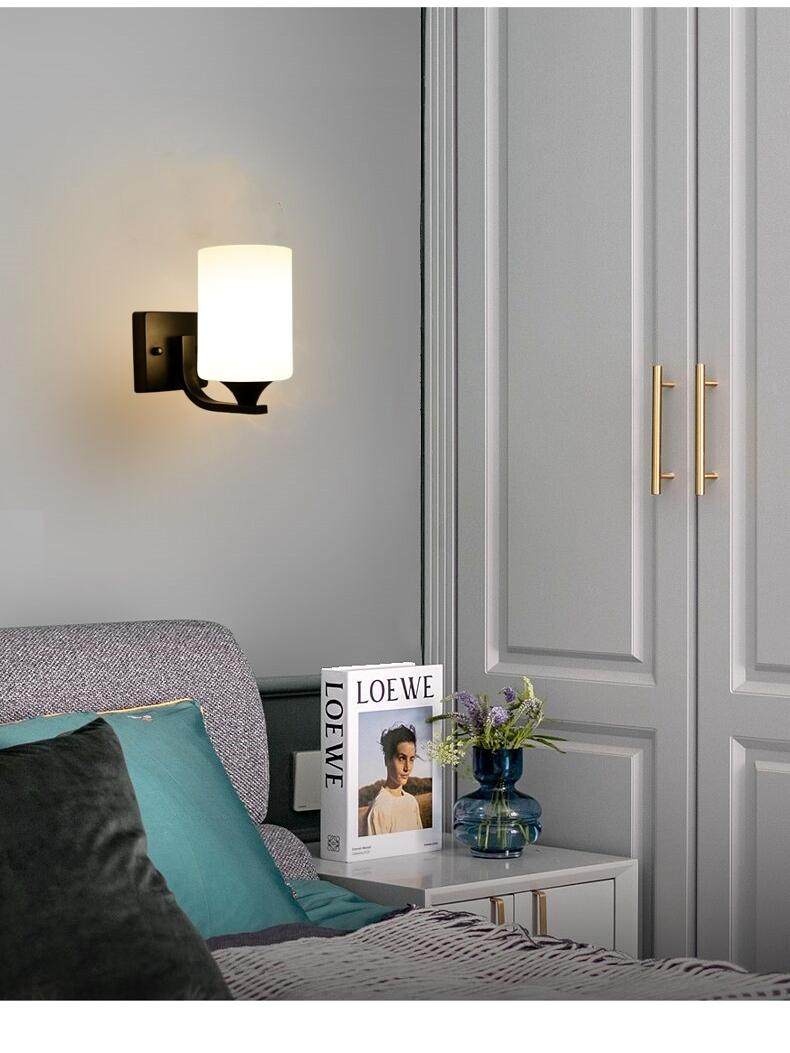 led wall lamp American bedroom bedside lamp living room corridor staircase wall lamp aisle balcony modern simple wall lamp