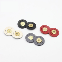 diy bag wrap magnetic buckle genuine leather magnetic buckle handmade bag genuine leather buckle sub hand stitch leather magnetic buckle 3cmm diameter