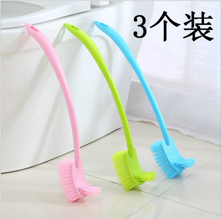 New Vegan Color Long Handle Plastic Soft Plush Toilet Brushed Makeup Room Toilet Clean Brushed Toilet Toilet Brush