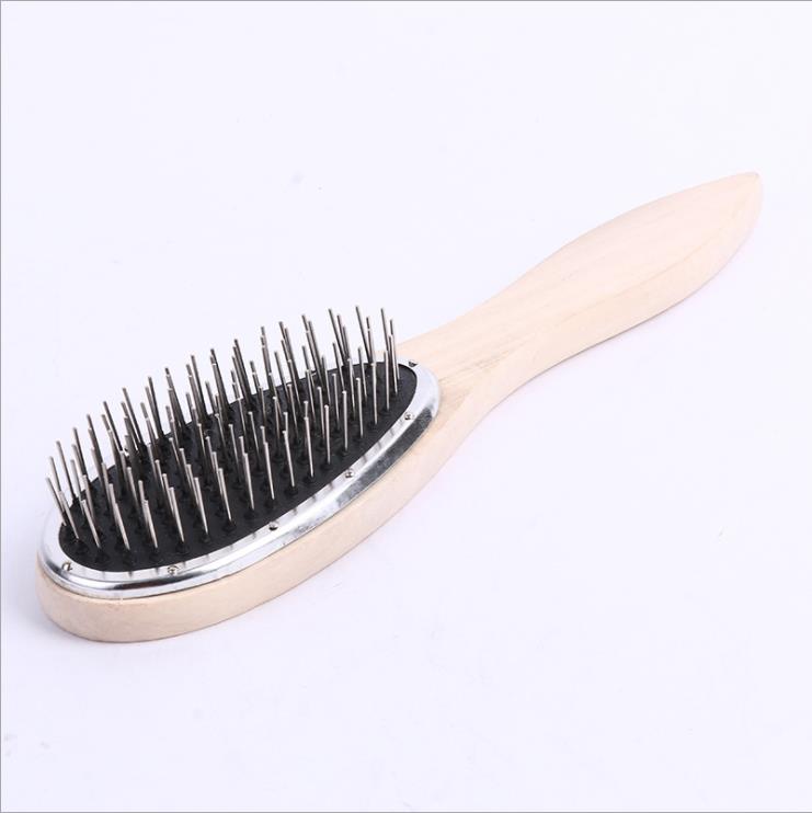Wig comb special wooden large steel comb anti-static false hair care tool to prevent wig dry frizz knots