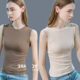 Эластичная майка для йоги без рукавов для спортзала, коллекция 2022, облегающий крой