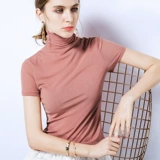 Элегантная эластичная приятная телу спортивная одежда, короткий рукав, облегающий крой, большой размер