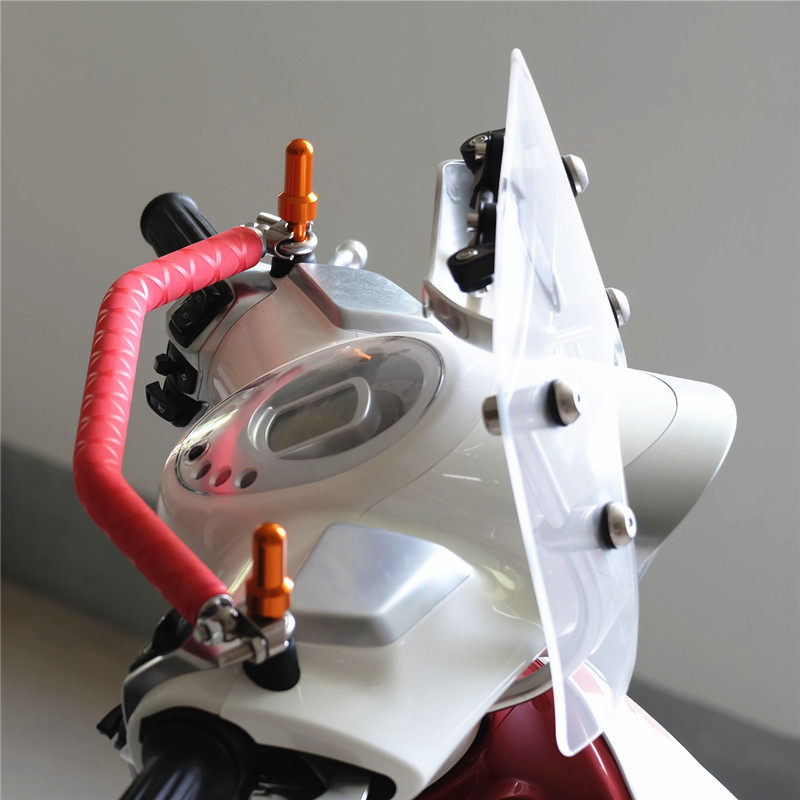 Motorcycle electric vehicle modified mobile phone bracket base child armrest bracket rod calf 09 extension bracket