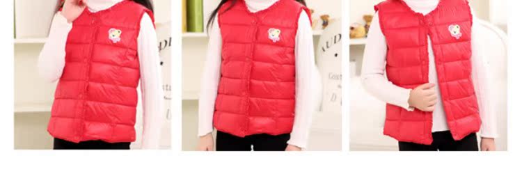 Trẻ em gái mùa đông mặc áo vest cotton 2 mặc 3 trẻ em 4 áo 5 phiên bản Hàn Quốc 6 công chúa 7 tuổi mùa thu và mẫu mùa đông mỏng áo phao cho bé gái