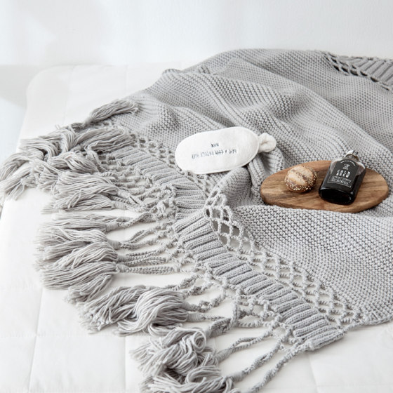 Zexi 홈 북유럽 스타일 모란디 컬러 소파 담요 니트 낮잠 레저 덮개 담요 ins wind bed tail blanket
