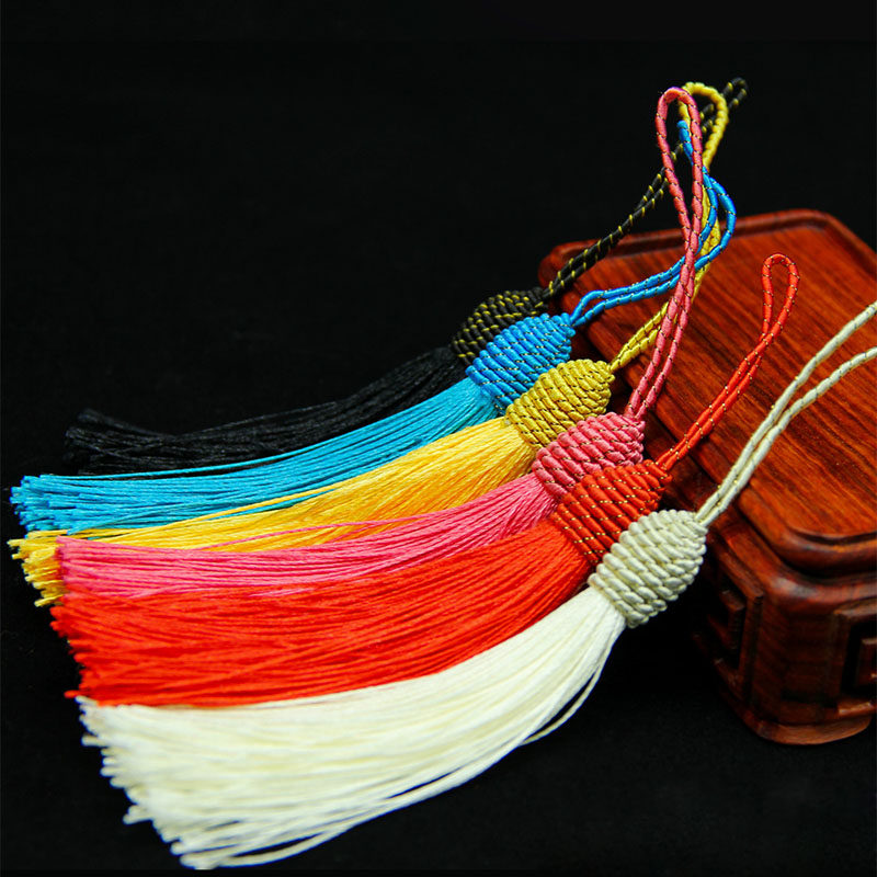 Flow Su DIY flow Su pendant pendant China knot with length and length flow susciuzi hanging ears matching rope in car hanging ornament