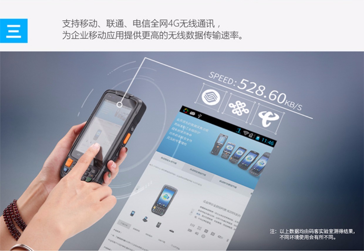 Youbo News i6200A Thiết bị đầu cuối di động cầm tay Android Máy thu thập dữ liệu mã vạch - Thiết bị mua / quét mã vạch