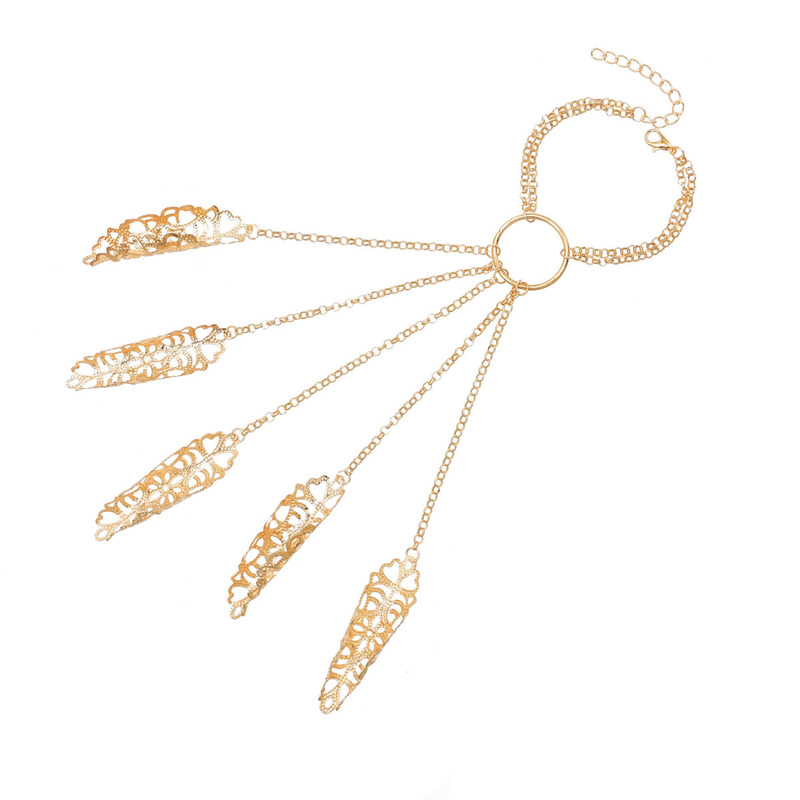 Indian Dance Bracelet Ethnic Style Belly Dance Finger Chain Thousand-Hand Guanyin Nail Set Hand Ornaments Western Region Photo Props Indian Dance Bracelet Ethnic Style Belly Dance Finger Chain Thousand-Hand Guanyin Nail Set Hand Ornaments Western Region Photo Props