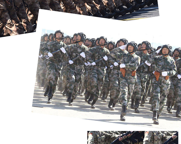 Boots militaires en cuir - lumière - Ref 1399299 Image 5