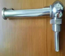 Right Angle Metal Sleeve Mercury Red Water Temperature Gauge 304 Stainless Steel Central Air Conditioning Piping Industry WNG-2 Thermometer