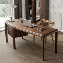 North American black walnut desk desk boss writing desk home computer desk student writing desk corner desk