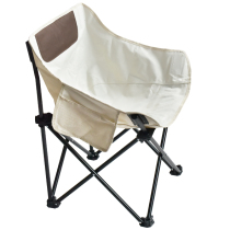 Outdoor folding chair high-end light double deck thickening field camping bench portable backtable chair set