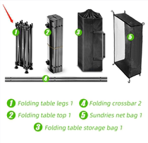 Outdoor folding lift leg tube stalls tablesstablesfolding table outdoor bag folding table accessories