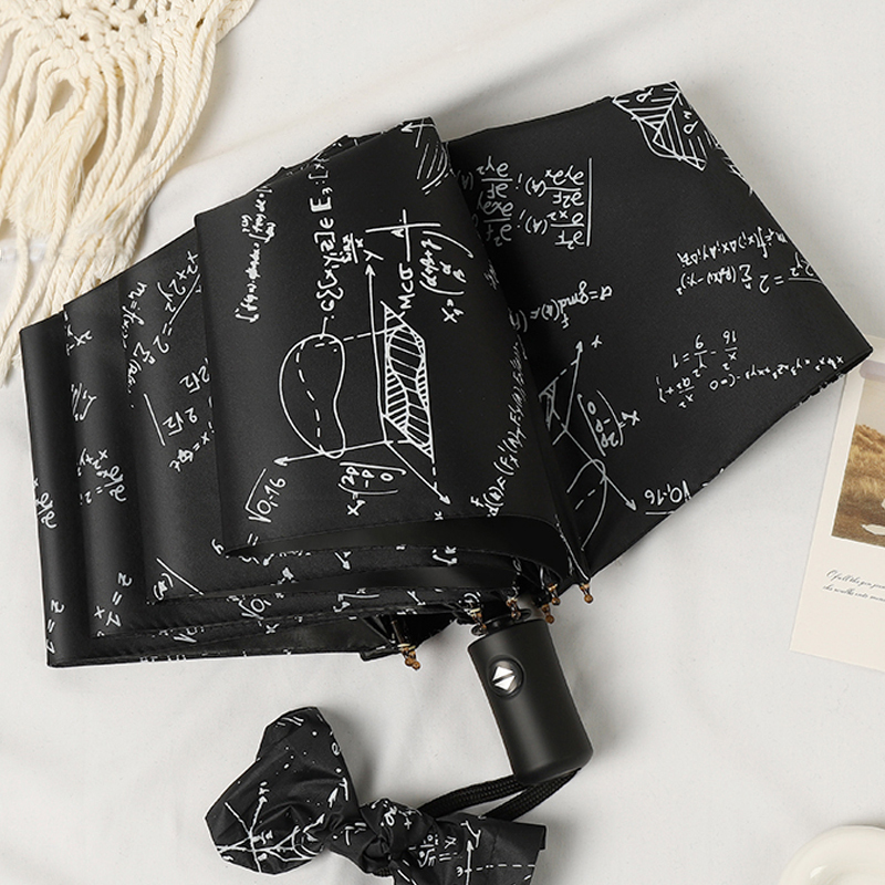 Fully Automatic Umbrella, Dual-Use for Sun and Rain, Sunshade Umbrella for Women and Men, Sun Protection, Uv Protection, Double-Layer, Black, High Aesthetic Value