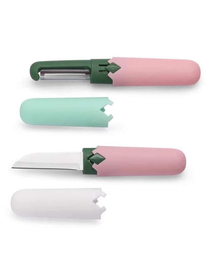 Creative Household Fruit Knife, Outdoor Two-In-One Portable Multi-Purpose Fruit Peeler, Travel Fruit Knife, Double-Headed Knife