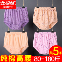 Arctic velvet cotton mother underwear female middle-aged loose size old grandmother high waist pants head elderly breathable shorts