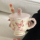 Кружка с бабочкой ins wind girl heart керамическая чашка для офиса, кофейная чашка для завтрака, подарочная чашка для воды на день девочек mini 2