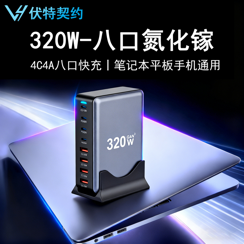 2026 New Model! 320W Multi-Port Gallium Nitride Charger Head, Super Fast Charging Desktop Charging Station, Suitable for Laptops, Tablets, and Mobile Phones, Compatible with Apple, Huawei, Xiaomi, Samsung, Full Protocol USB Plug 2026 New Model! 320W Multi-Port Gallium Nitride Charger Head, Super Fast Charging Desktop Charging Station, Suitable for Laptops, Tablets, and Mobile Phones, Compatible with Apple, Huawei, Xiaomi, Samsung, Full Protocol USB Plug