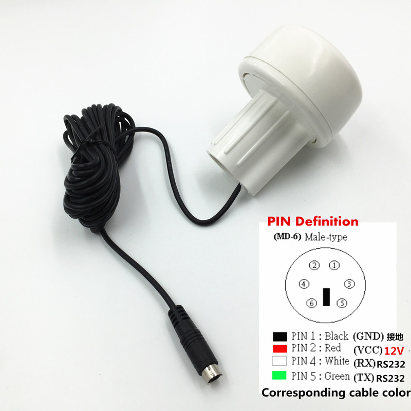 5-24V mushroom head GPS satellite positioning receiver train high-speed rail signal test GPS module receiver