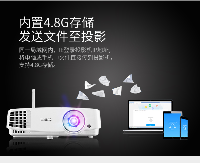 Máy chiếu Benq BenQ an7100 văn phòng kinh doanh tại nhà 3D HD thông minh không có màn hình TV không dây WiFi rạp hát tại nhà máy chiếu nhỏ 2018 mới