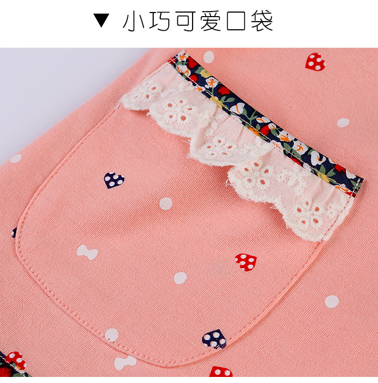 Đồ ngủ trẻ em bé gái dài tay mùa xuân và mùa thu cotton bé gái phù hợp với bé trai lớn cha mẹ-con mẹ dịch vụ nhà mùa thu thời trang nữ