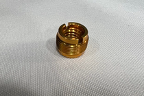 Homemade microphone adapter gold nut with gold nut