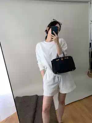 Shen million AmyyStudios ding Dyed high-density ribbed design lazy fashionable sweater suit