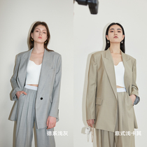 Amyy Studios force private clothing worsted Australian hair DU special accent shape suit rubber band waist pants suit