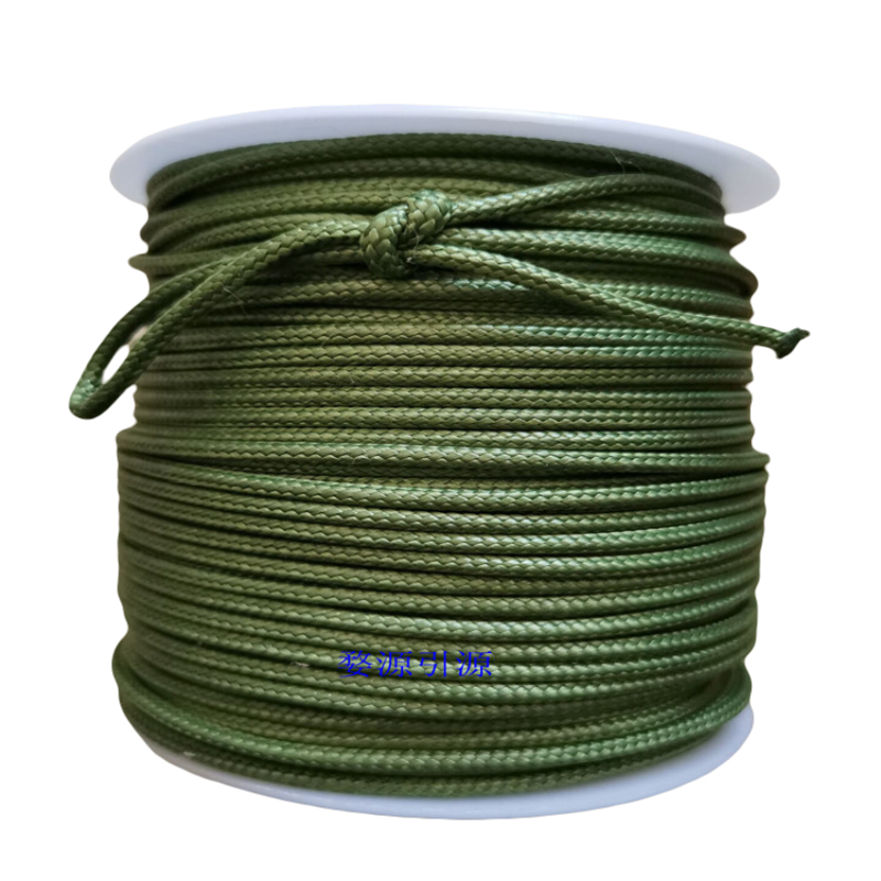 Diving army green orange bow and arrow D ring rope 2mm fish gun Vigorously horse bolt fish rope Search and rescue projectile cored sea fishing rope