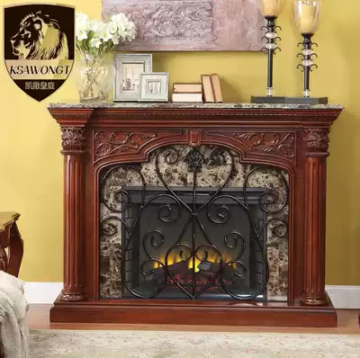 Fireplace porch stove cabinet European living room porch home electronic heater Wall stove decoration cabinet American