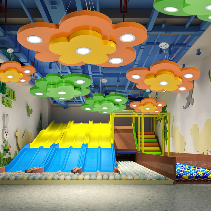 Simple and Personalized Creative Cloud-Shaped Lamp Kindergarten Lamp Classroom Amusement Park Naughty Castle Parent-Child Park Chandelier