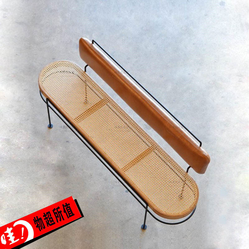 Designer Creative Nordic solid wood choreography strip chair now minimalist Shoes Stool Light Lavish Dining Room With Backrest Stools