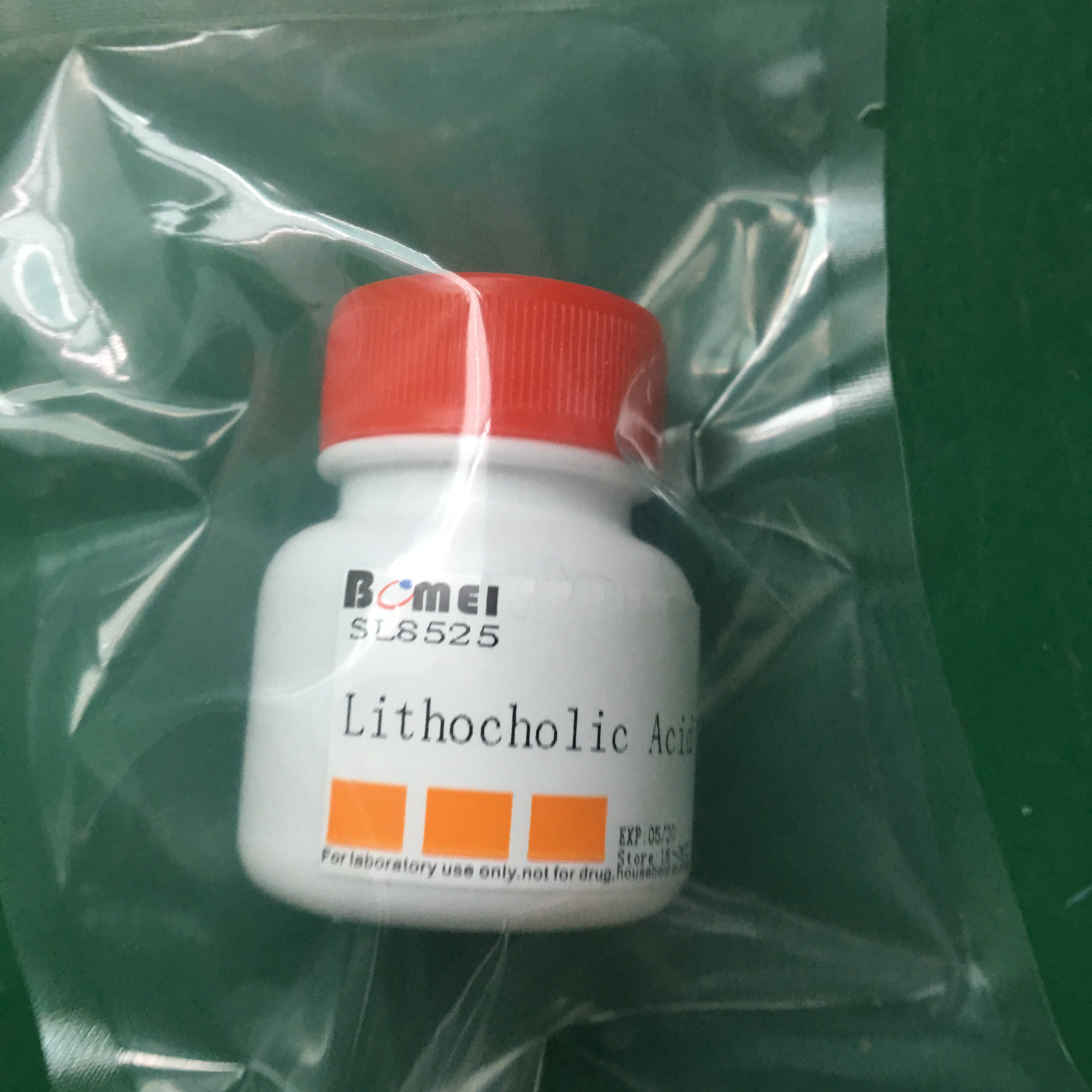 石胆酸/胆石酸/石酸 &ge;98% 科研实验试剂CAS:434-13-9